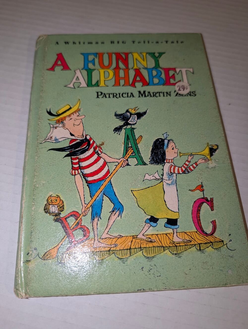 Vintage 1965 A Funny Alphabet Whitman Big Tell A Tale Book Childrens